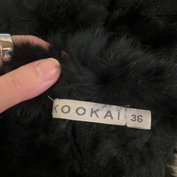 Black Rabbit Fur Sweater - Picture 5 of 5